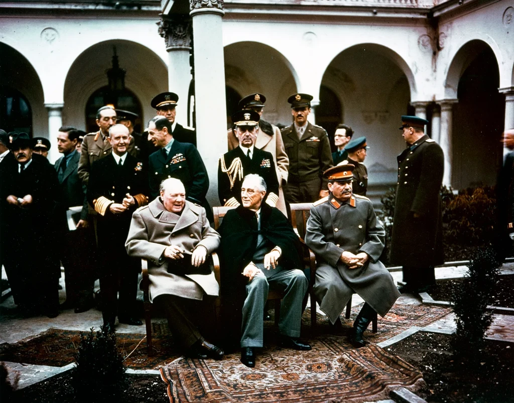 Yalta Conference, February 4 – 11, 1945 Winston Churchill, Franklin D. Roosevelt, and Joseph Stalin
